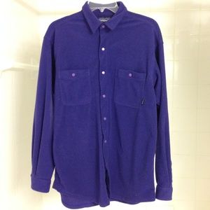 Patagonia Purple Fleece Shirt Jacket Medium USA